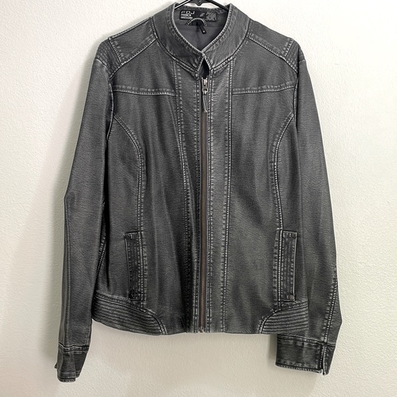 FDJ French Dressing Jackets & Coats Fdj French Dressing Faux Leather Jacket Poshmark